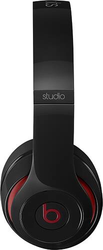 Beats - by Dr. Dre Studio Over-the-Ear Wireless Headphones - Black - Alternate View 2