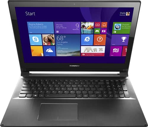 Lenovo - Edge 15 2-in-1 15.6" Touch-Screen Laptop - Intel Core i7 - 8GB Memory - 1TB Hard Drive - Black - Larger Front