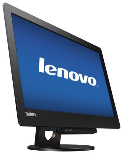 Lenovo - ThinkCentre Tiny-in-One 23" LED HD Monitor - Black - Larger Front