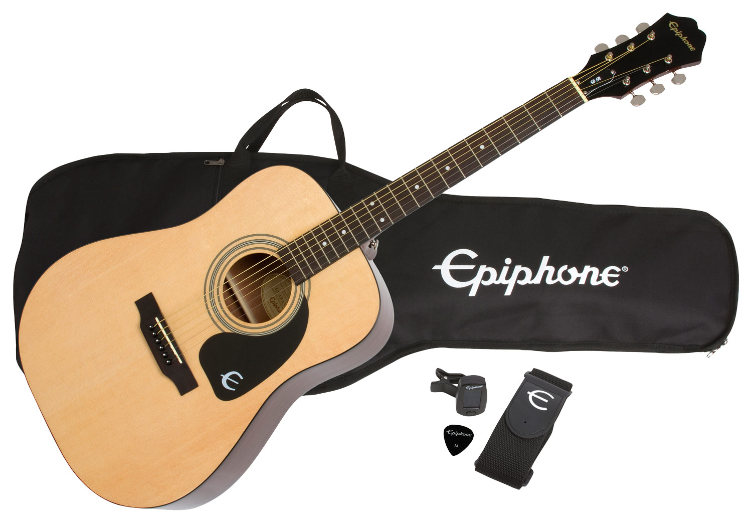 Epiphone - 6-String Dreadnought Acoustic Guitar - Natural - Larger Front