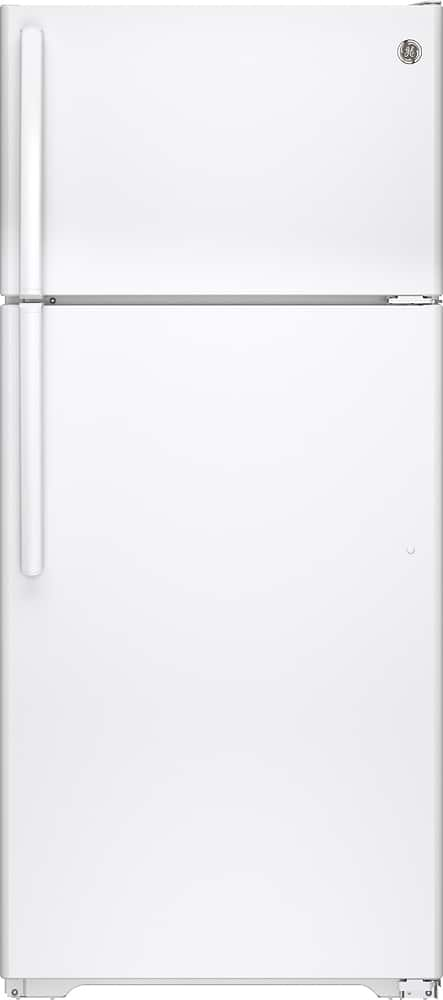 Best Buy Ge Cu Ft Frost Free Top Freezer Refrigerator Gts Dthww