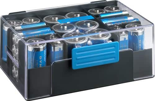 42-Pack Dynex Assorted Batteries with Storage Box