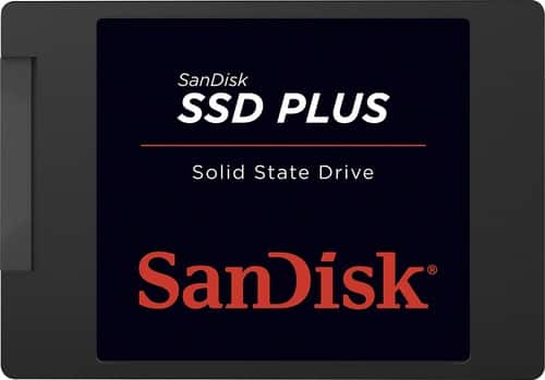 SanDisk - SSD Plus 120GB Internal Serial ATA Solid State Drive - Black - Larger Front