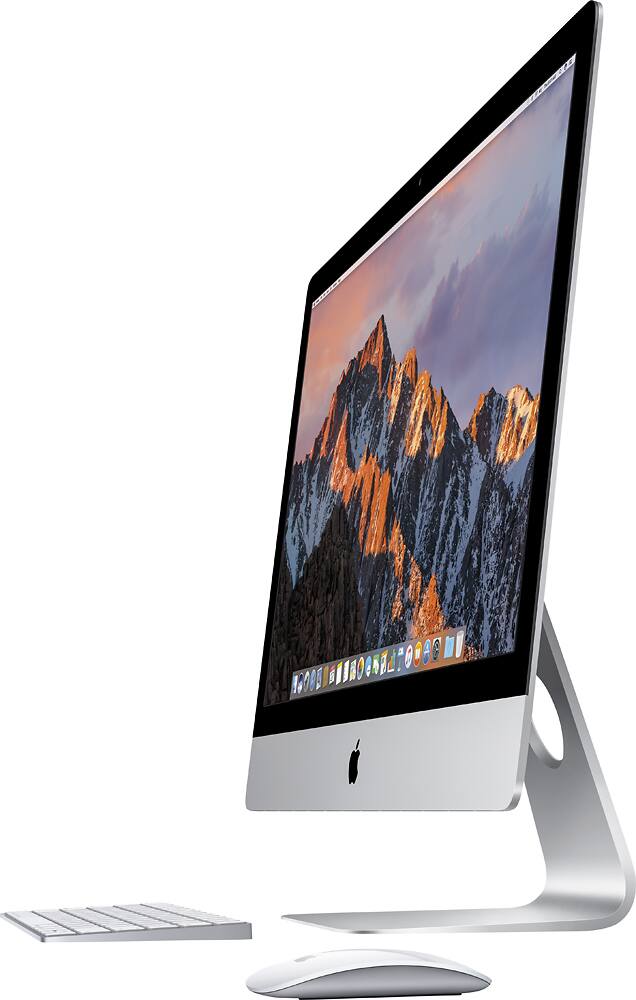 Apple - 27" iMac® with Retina 5K display - Intel Core i5 (3.3GHz) - 8GB Memory - 2TB Fusion Drive - Silver - AlternateView11 Zoom