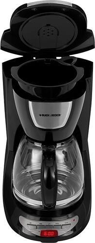 Black & Decker - 12-Cup Programmable Coffeemaker - Black - Alternate View 1