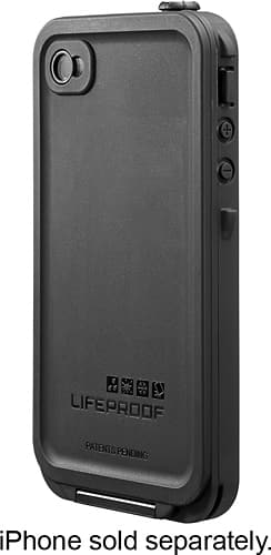 LifeProof - Case for Apple® iPhone® 4 and 4S - Black - Larger Front