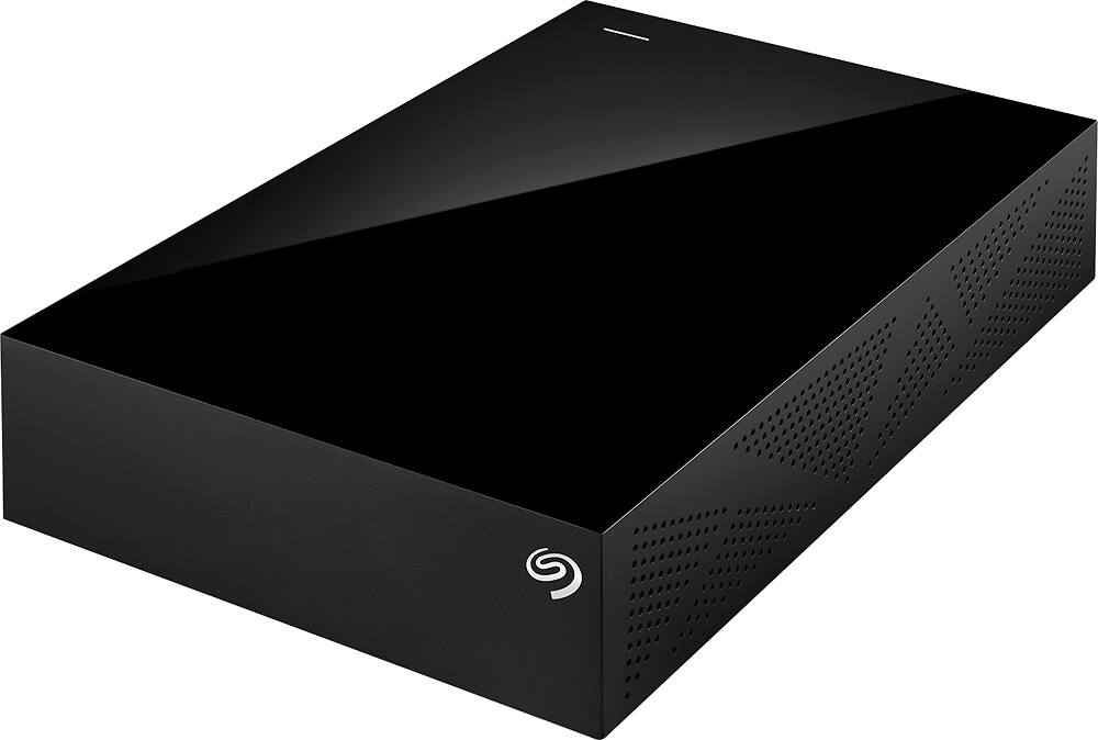 Seagate - Backup Plus Desktop 2TB External USB 3.0/2.0 Hard Drive - Black - Front Zoom