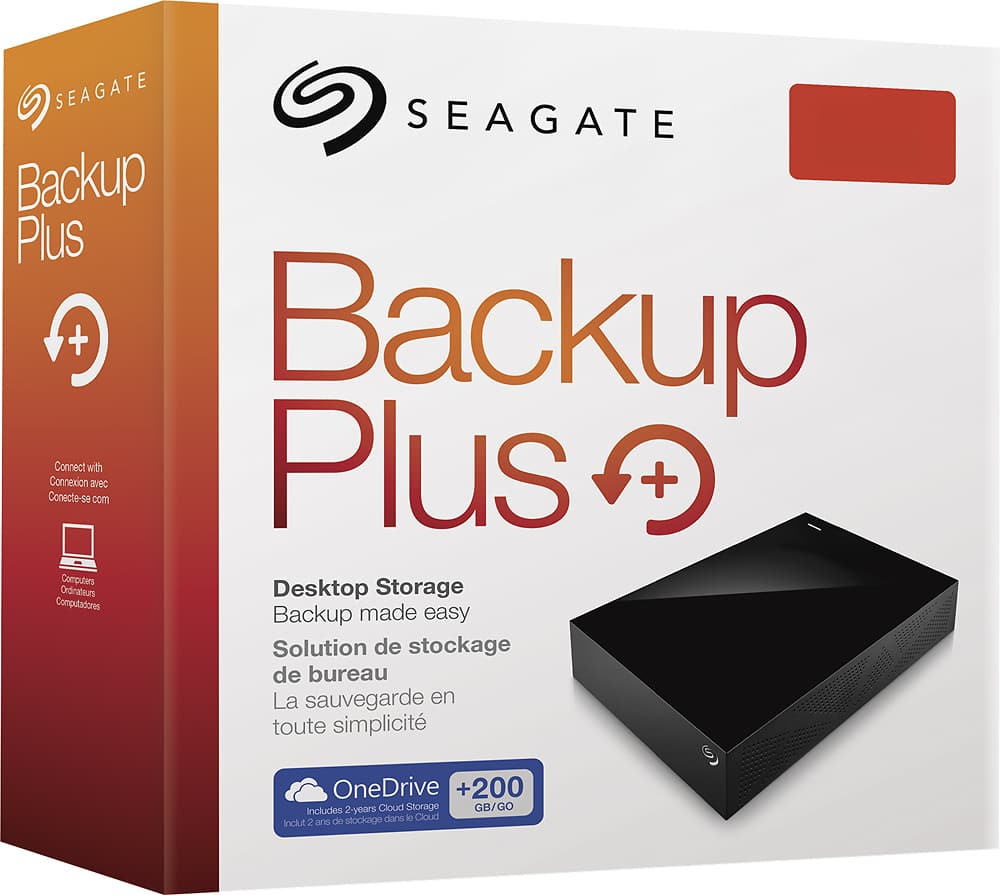 Seagate - Backup Plus Desktop 2TB External USB 3.0/2.0 Hard Drive - Black - AlternateView14 Zoom