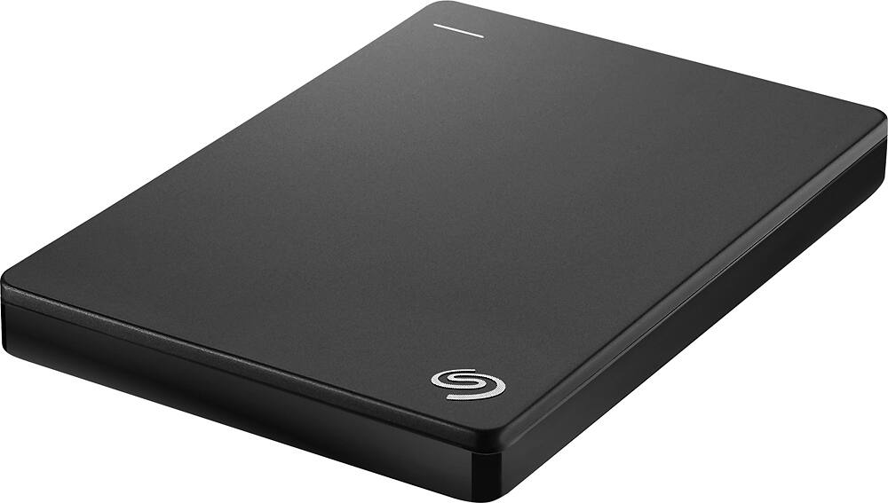 Seagate - Backup Plus Slim 1TB External USB 3.0/2.0 Portable Hard Drive - Black - AlternateView11 Zoom