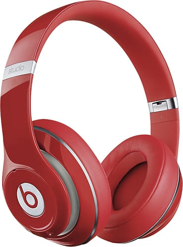 Beats by Dr. Dre - Beats Studio Wireless On-Ear Headphones - Red - Angle
