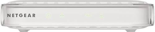 NETGEAR - Broadband ADSL2+ Modem - White - Angle