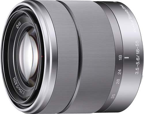 Sony - 18-55MM F3.5-5.6 OSS E Lens for Nex Cameras - Angle