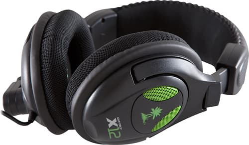 Turtle Beach - Ear Force X12 Gaming Headset for Xbox 360 - Black/Green - Alternate View 12