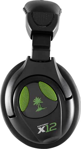 Turtle Beach - Ear Force X12 Gaming Headset for Xbox 360 - Black/Green - Alternate View 13