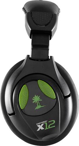Turtle Beach - Ear Force X12 Gaming Headset for Xbox 360 - Black/Green - Alternate View 13