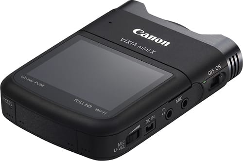 Canon - VIXIA Mini X HD Flash Memory Camcorder - Black - Angle