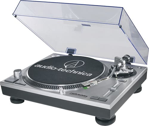 Audio-Technica - Professional Turntable - Silver - Larger Front