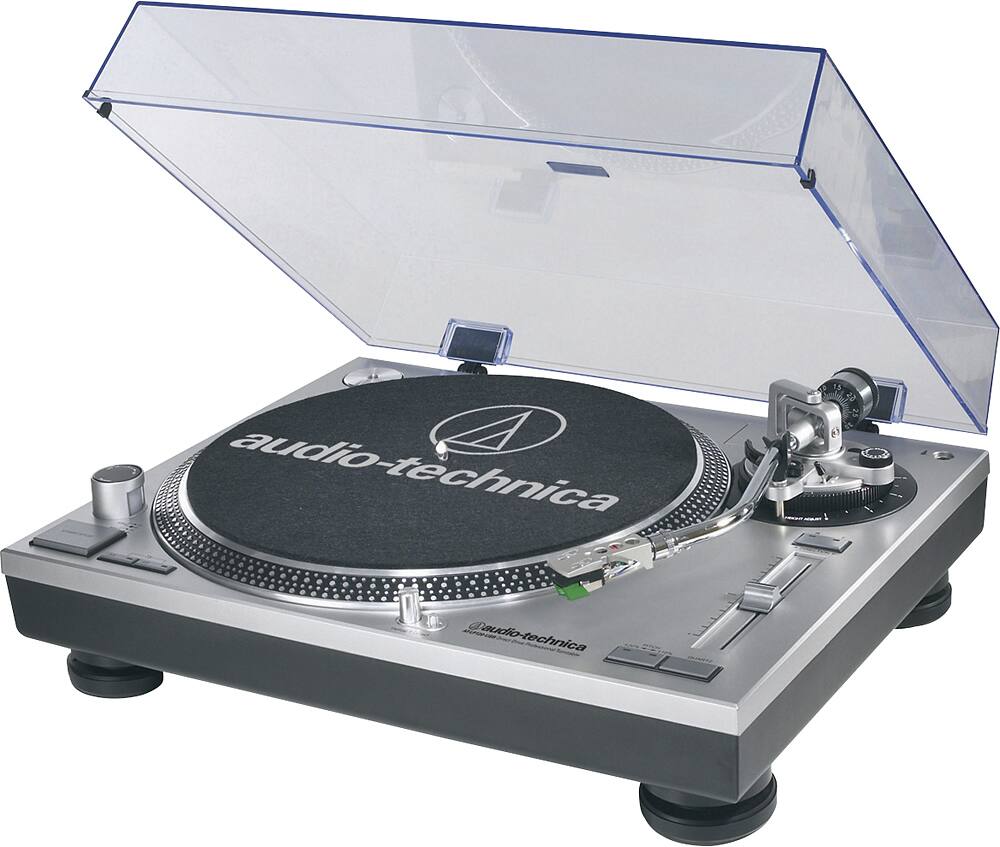 Audio-Technica - Professional Turntable - Silver - Left Zoom
