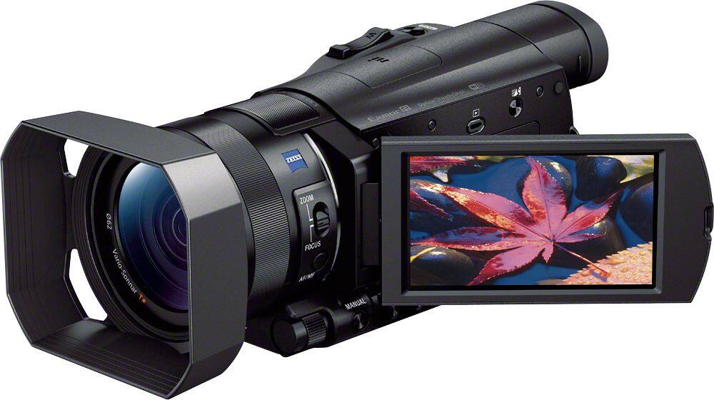 Sony - Prosumer AX100 4K HD Flash Memory Camcorder - Black - AlternateView12 Zoom