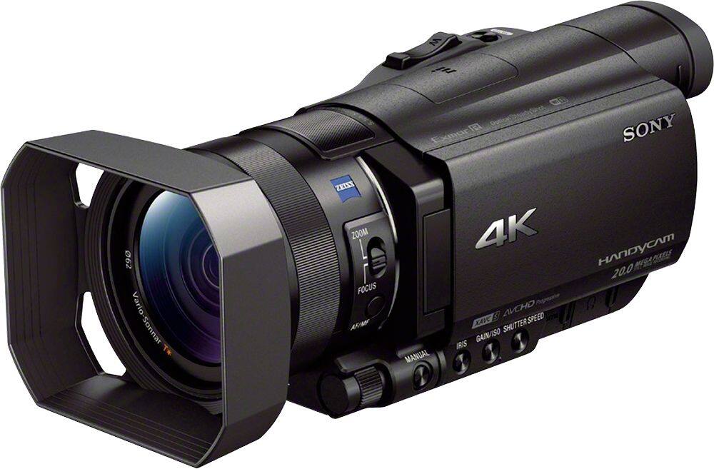 Sony - Prosumer AX100 4K HD Flash Memory Camcorder - Black - AlternateView13 Zoom