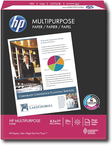 HP - Everyday Copy & Multipurpose Paper - Larger Front