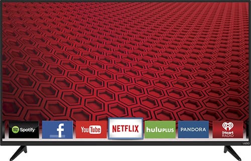 VIZIO - 55" Class (54.6" Diag.) - LED - 1080p - Smart - HDTV - Black - Larger Front