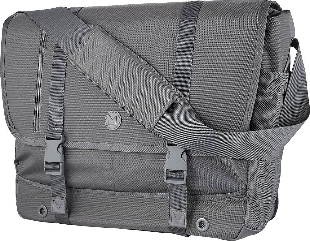 Modal - Athletic Field Messenger Laptop Bag - Gray - AlternateView11 Zoom