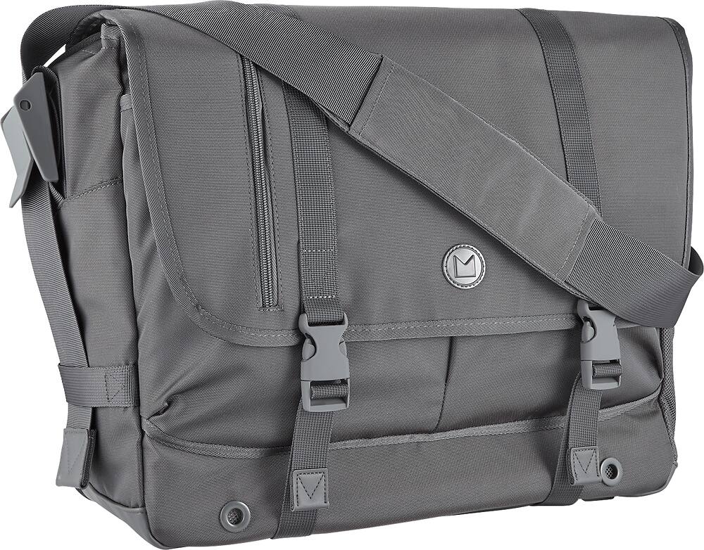 Modal - Athletic Field Messenger Laptop Bag - Gray - AlternateView12 Zoom