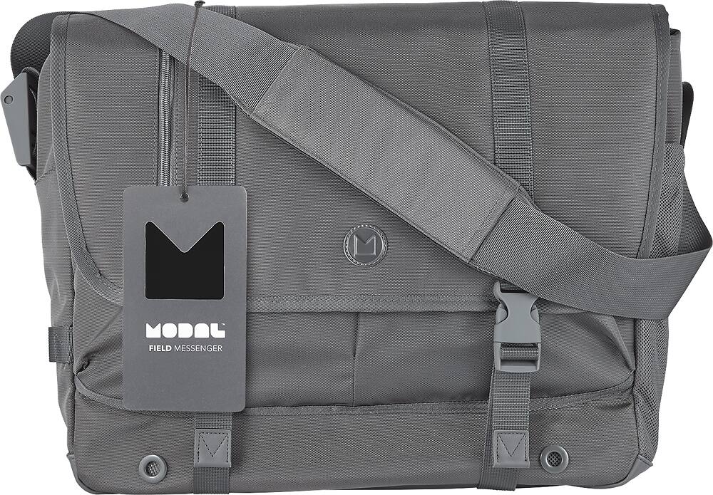 Modal - Athletic Field Messenger Laptop Bag - Gray - AlternateView13 Zoom