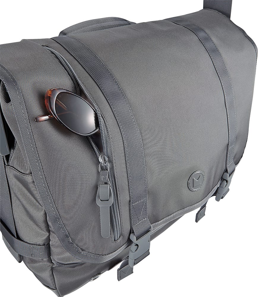 Modal - Athletic Field Messenger Laptop Bag - Gray - AlternateView18 Zoom