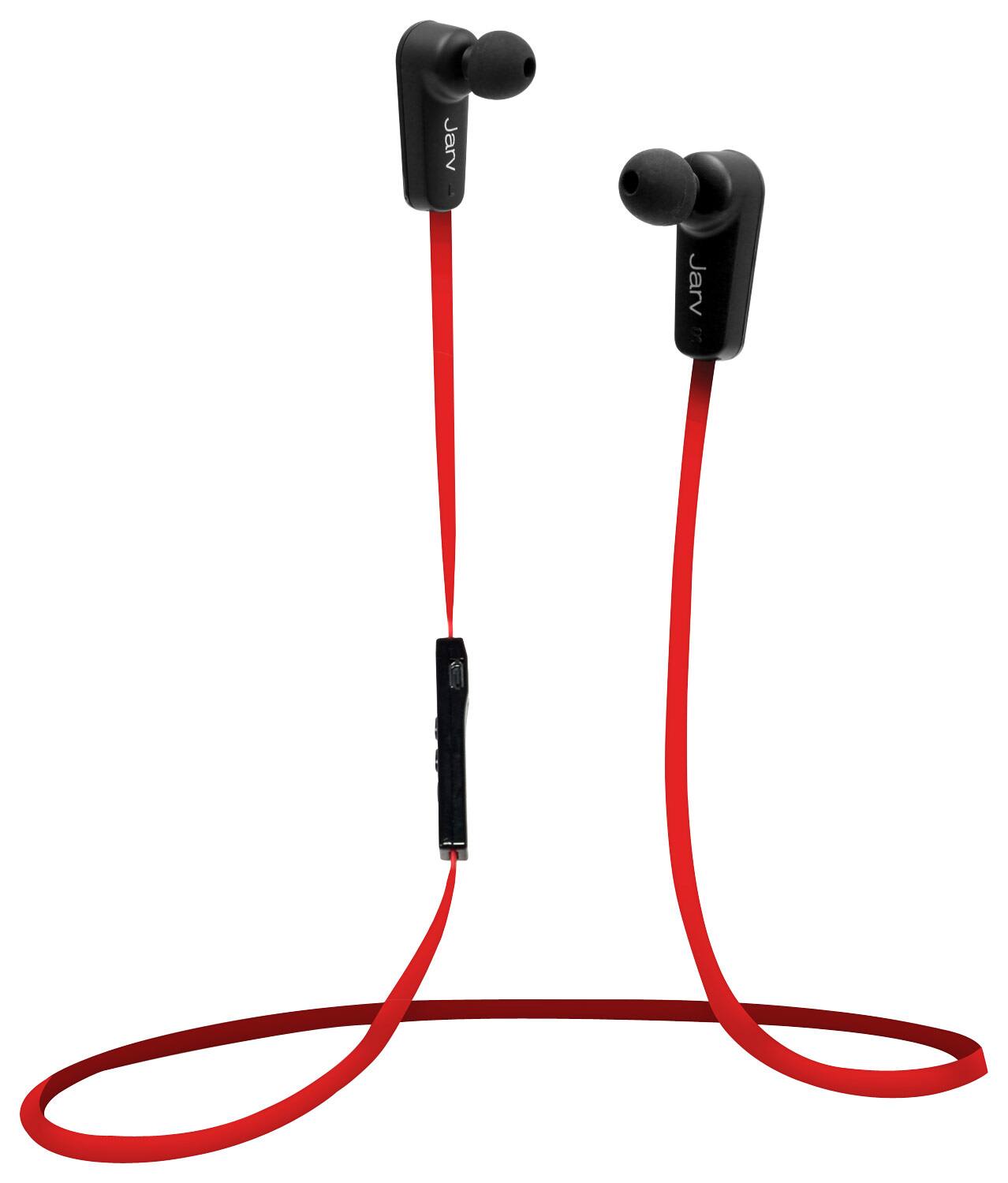 Jarv Nmotion Sport Wireless 4.0 Bluetooth Stereo Earbuds with Inline Mic - Black or Red