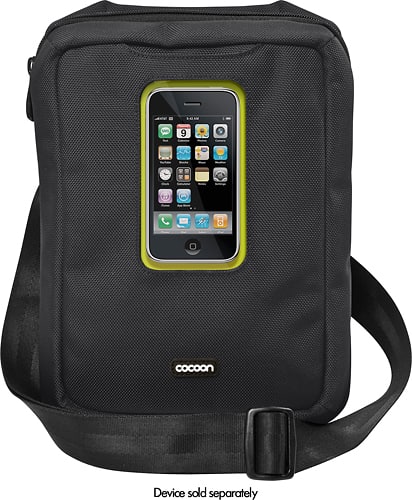 Cocoon - Gramercy Messenger Sling for Apple® iPad® - Black - Larger Front