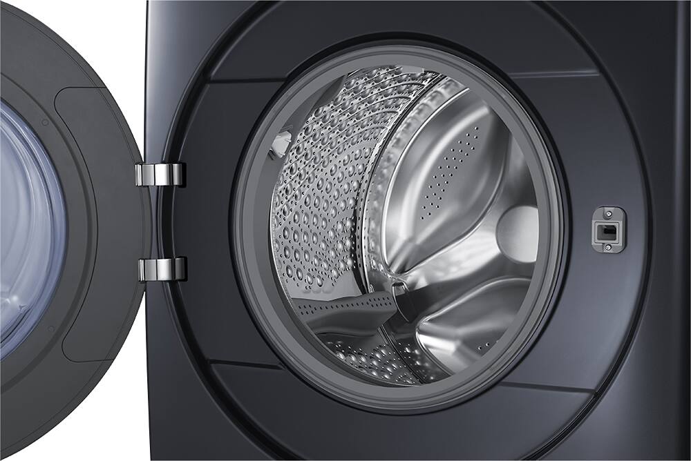 Samsung - 5.6 Cu. Ft. 15-Cycle High-Efficiency Steam Front-Loading Washer - Onyx - AlternateView5 Zoom
