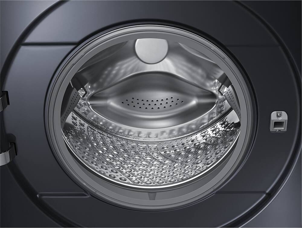 Samsung - 5.6 Cu. Ft. 15-Cycle High-Efficiency Steam Front-Loading Washer - Onyx - AlternateView6 Zoom