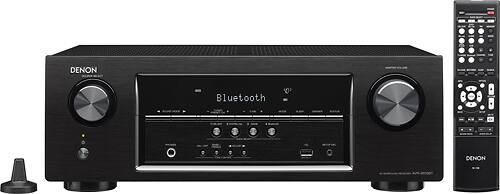Denon - 700W 5.2-Ch. 4K Ultra HD A/V Home Theater Receiver - Black - Larger Front