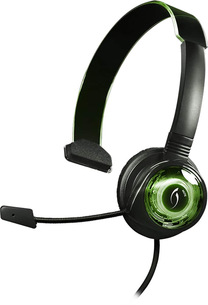 PDP - Afterglow Wired Communicator for Xbox 360 - Black/Green - Angle Zoom