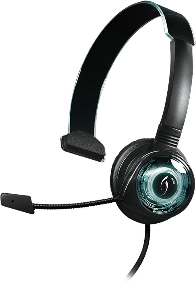 PDP - Afterglow Wired Communicator for Xbox 360 - Black/Green - Left Zoom