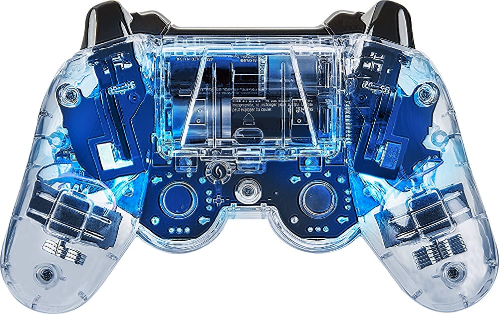 PDP - Afterglow AP.2 Wireless Controller for PlayStation 3 - Blue/Red/Green - Back Zoom