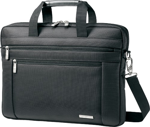 Samsonite - Classic Business Shuttle Laptop Case - Black - Angle