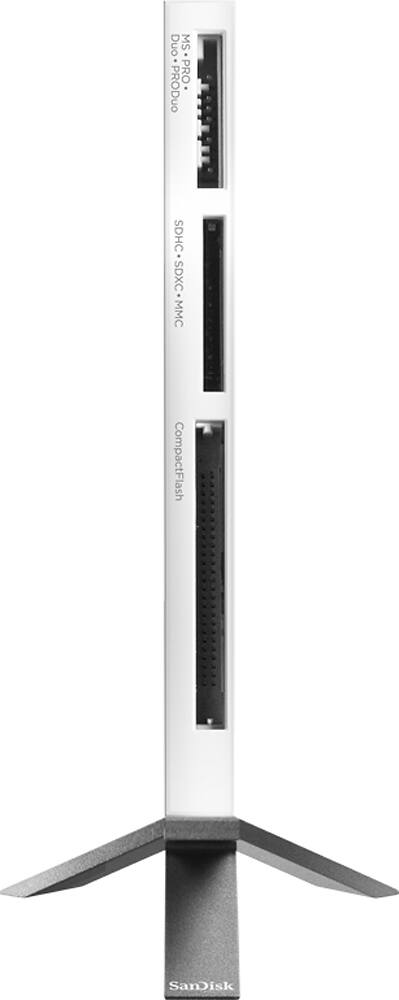 SanDisk - ImageMate USB 3.0 Card Reader/Writer - White - AlternateView11 Zoom