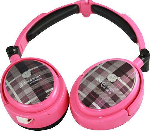 Able Planet XNC230P Extreme Over-the-Ear Headphones - Pink Plaid