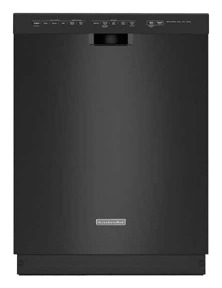 KitchenAid - 24" Built-In Dishwasher - Black - Larger Front