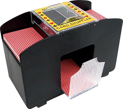 Trademark - 4-Deck Automatic Card Shuffler - Angle