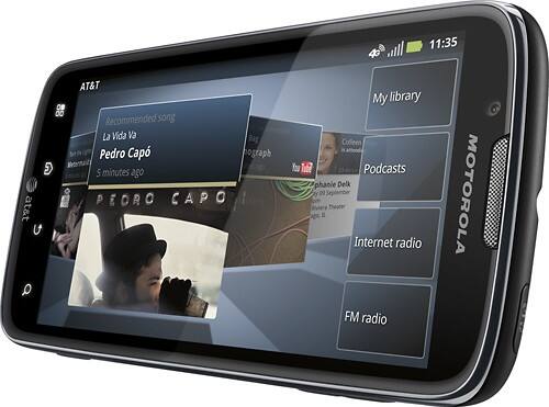 Best Buy Motorola Atrix G Mobile Phone Black At T Mb