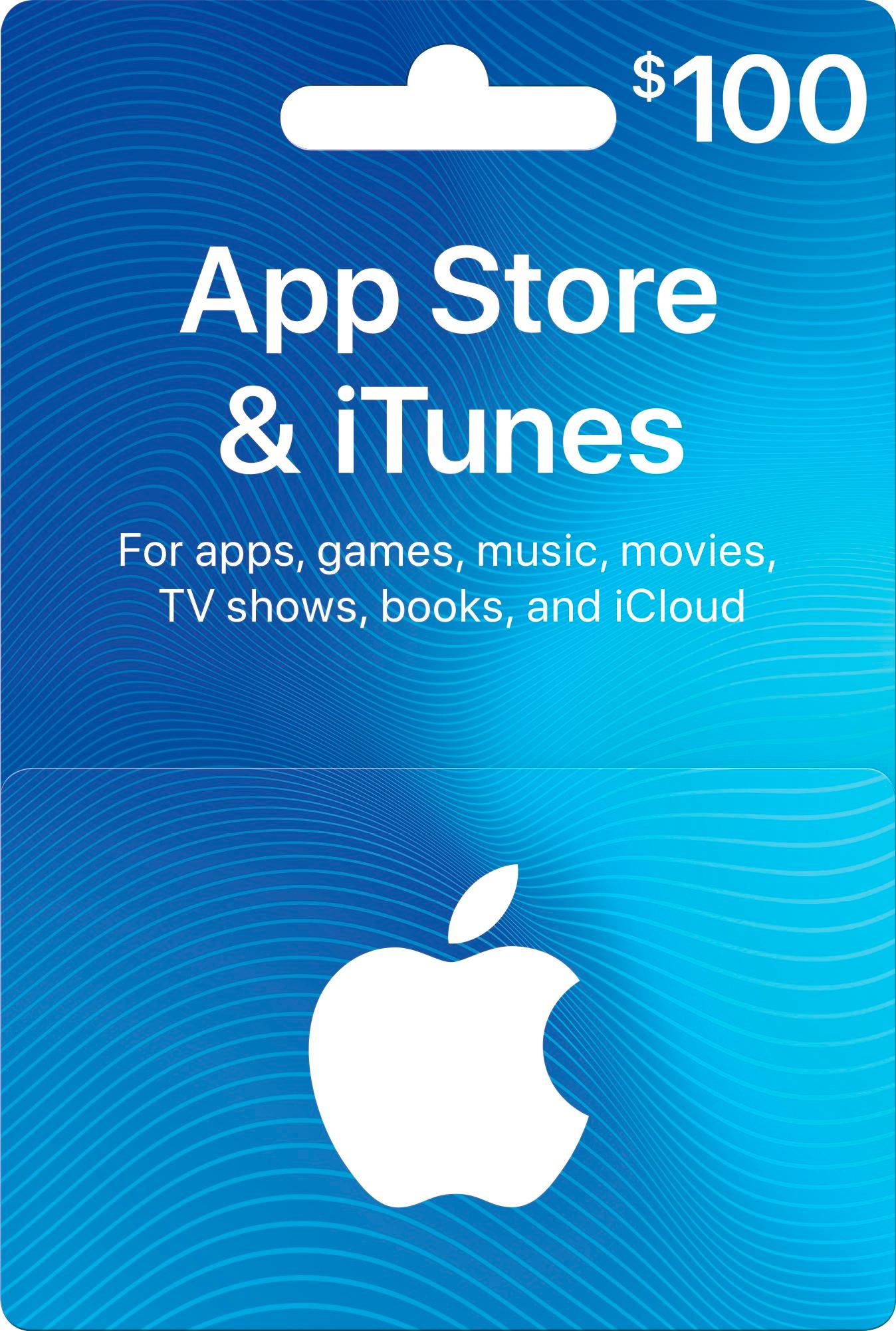 Apple® - $100 iTunes Gift Card - Front Large