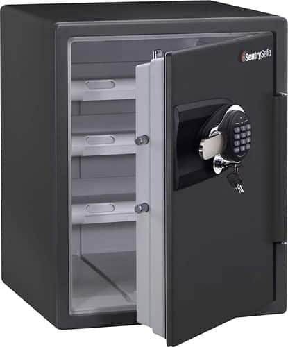 Sentrysafe Electronic Digital Fire Safe Cu Ft Gray Costco Off