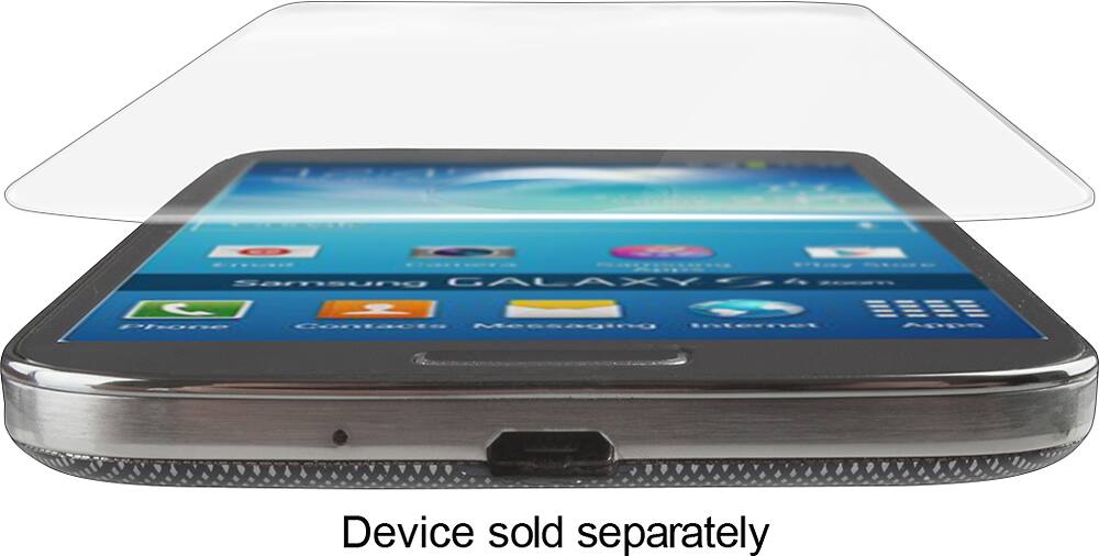 ZAGG - InvisibleShield Glass Screen Protector for Samsung Galaxy S 4 Cell Phones - Clear - Angle Zoom