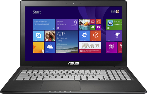Asus - 15.6" Touch-Screen Laptop - Intel Core i7 - 8GB Memory - 1TB Hard Drive - Aluminum/Black - Larger Front