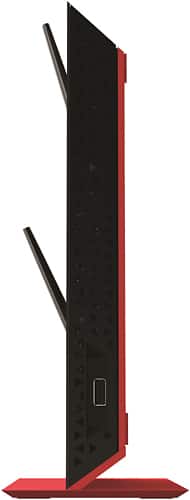 NETGEAR - AC1200 Dual-Band Wireless-AC Range Extender with 5-Port Ethernet Switch - Black - Angle