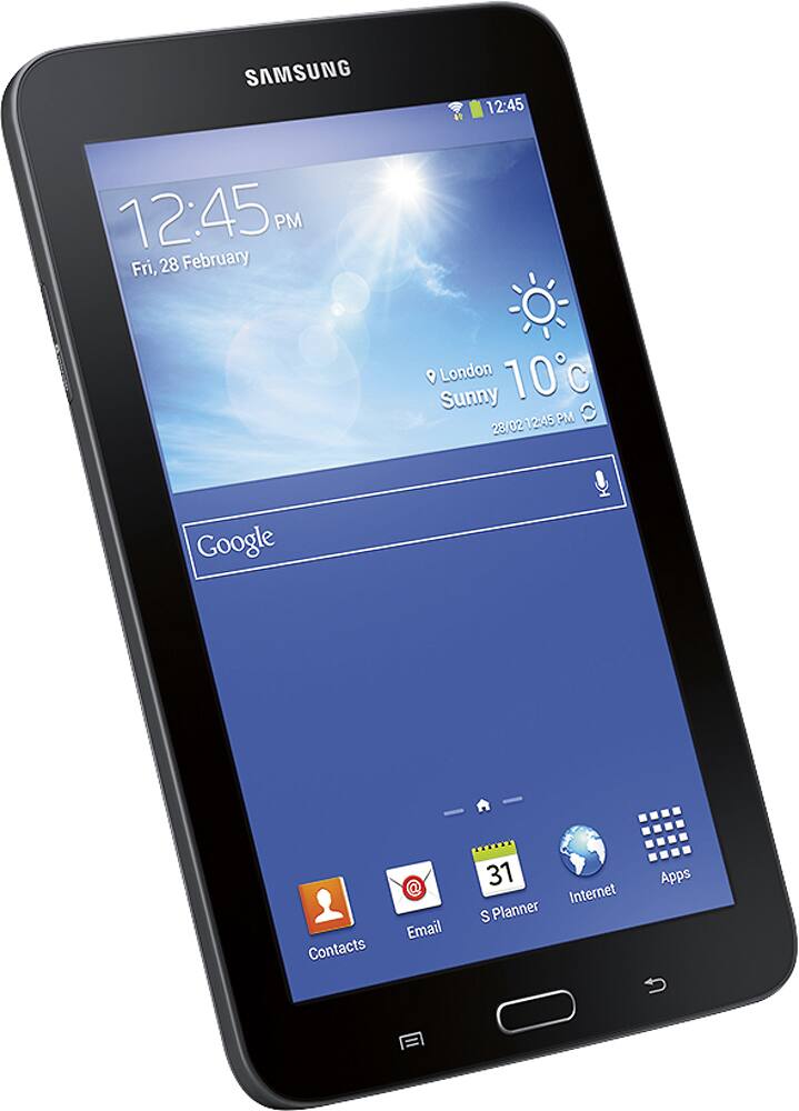 Samsung - Galaxy Tab 3 Lite - 7" - 8GB - Dark Gray - Angle Zoom